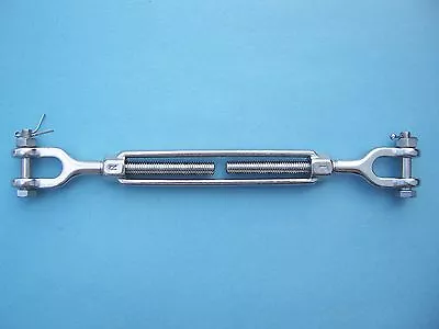 Stainless Steel Jaw/Jaw Turnbuckle For Wire Rope Cable 3/8  X 6  Take-up • $23.69