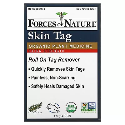 Skin Tag Organic Plant Medicine Rollerball Applicator Extra Strength 0.14 Fl • $16.95