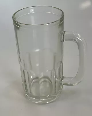 Small Beer Stein Mug Clear Glass Excellent Used Condition • $8.98