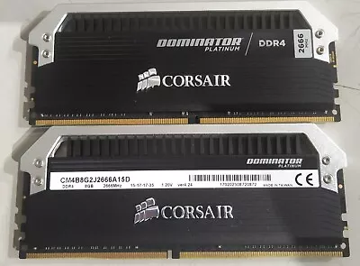 16GB (2x8GB) Corsair Dominator Platinum DDR4-2666 CM4B8G2J2666A15D Desktop RAM • £39.97