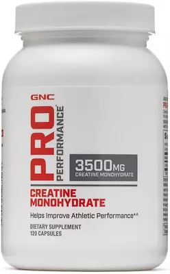 GNC Pro Performance Creatine Monohydrate 3500Mg - 120 Capsules • $26.33