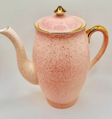 Vintage ROYAL WINTON Grimwades Mottled Pink Teapot England Tea Pot • $46.99