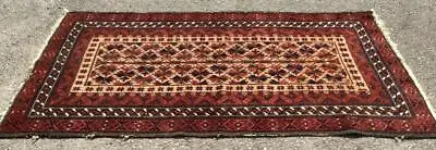 Fine ANTIQUE BELOUCH Hand Made MIDDLE EASTERN RUG C.1920's TRADITIONAL DESIGN • $372.57