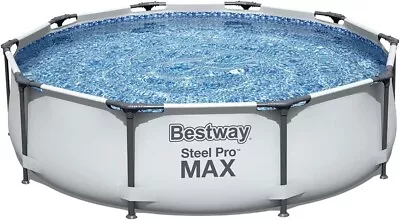 Bestway Steel Pro MAX 10' X 30  Above Ground Pool Set Round • $299.99