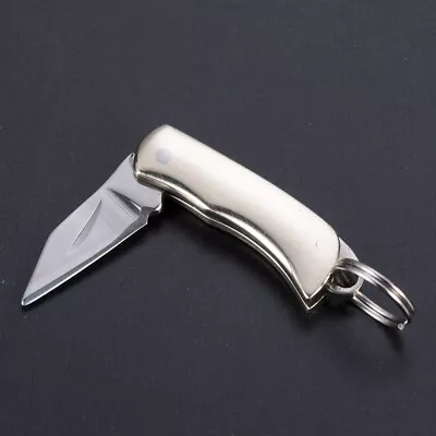  Mini Stainless Steel Folding Pocket Knife Keychain Blade Outdoor Survival USA • $2.18