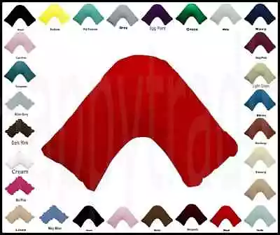 29 Color U Shape Tri  Boomerang Plain & Ruffled Pillowcase Poly Cotton Free Post • $9.99