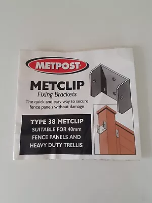 Metpost Metclip Fence Clips Suitable Upto 40mm Pack Of 20 • £7