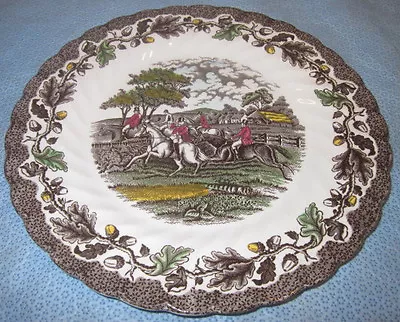 Fox Hunt Hunting Myotts Luncheon Plate Multichrome Transfer • $21.99