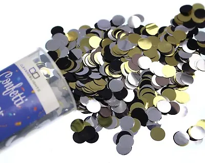 $14.99 • Buy Confetti Poppers - Metallic Gold Silver Black Colors - Party Wedding Birthday