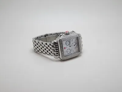 Michele Deco Diamond Bezel & Mother Of Pearl Dial Watch • $800