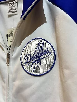 Victoria Secret PINK Medium MLB Dodgers Zip Jacket NWT RARE • $89.95