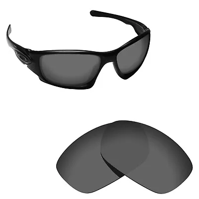 Hawkry Polarized Replacement Lenses For-Oakley Ten Sunglass Sport Black Mirror • £10.78