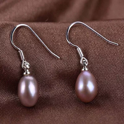 Wholesale Multicolor 7-8mm Akoya Freshwater Pearl Silver Hook Dangle Earrings • $3.78