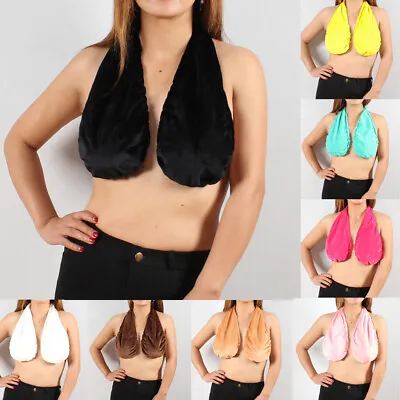 £7.99 • Buy Women Hanging Neck Halter Sweat Towel Bra Lingerie Sexy Vest Sport Breastfeeding