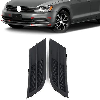 Front Lower Bumper Fog Light Grill W/O Fog Lights For Volkswagen Jetta 2015-2018 • $24.80