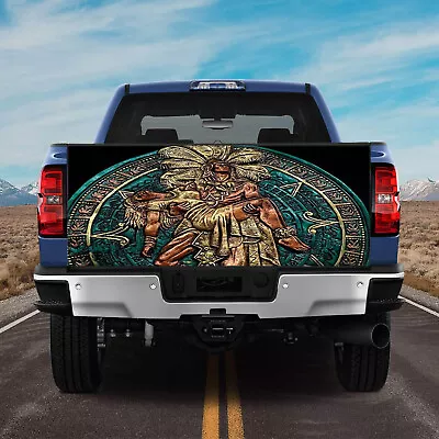 Warrior Aztec Pattern Wrap Maya Decoration Tailgate Wrap Decal Sticker Vinyls14 • $49.99