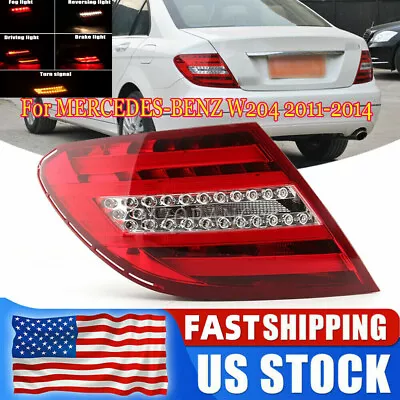 Left LED Tail Light Rear Lamp Brake For MERCEDES-BENZ W204 C Class C250 2012-14 • $98.66