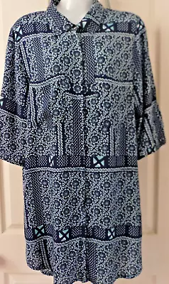 Tigerlily Ladies Floaty Boho Knee Length Dress Size 12 Arabesque Mosaic Print • $24