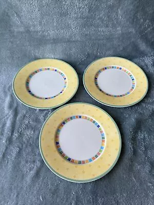 Villeroy & Boch Twist Alea Limone Salad Plates 8.625” Set Of 3 Fine China • $30