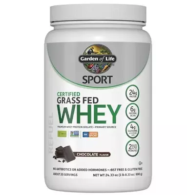 SPORT Certified Grass Fed Whey Powder Chocolate Flavor (24.33oz) • $55.99