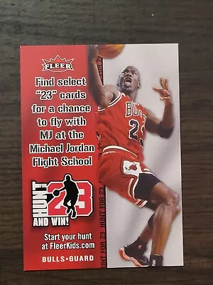 2006-07 Fleer Hunt For 23 Promo Card Michael Jordan Bulls • $2.50