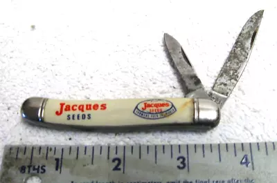 Vintage Imperial Jacques Seed Advertising Knife Folding 2 Blade Pocket Knife • $15