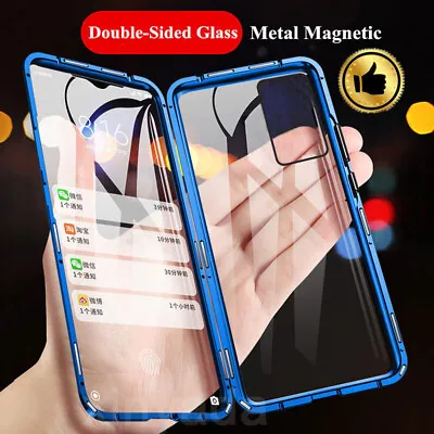 $13.99 • Buy 360 Case For Samsung S23 S21+ S20 FE S10 S9 S8+ Magnetic Adsorption Glass Cover