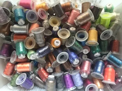 Big Lot Of 100 Spools Polyester Embroidery Machine Thread • $14.07
