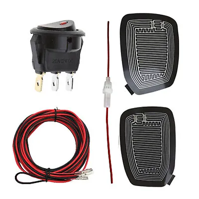 12V Universal Car Side Mirror Glass Heater Defogger Heating Pad Rain Evaporator • $13.99