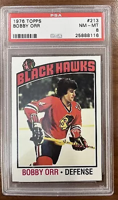 1976 Topps Bobby Orr #213 PSA NM-MT 8 • $1