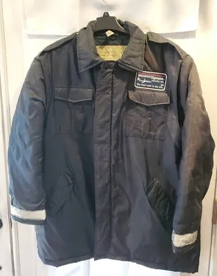 VINTAGE Midwest Express Airlines Maintenance Ground Crew Winter Jacket  Size XL • $149.99