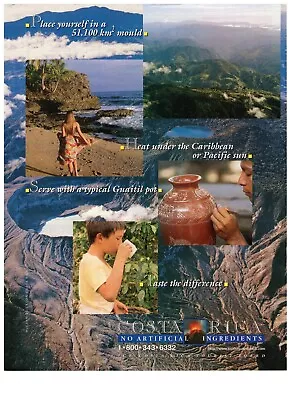 1998 Costa Rica Tourism Vacation Tropical Vintage Print Advertisement • $9.50