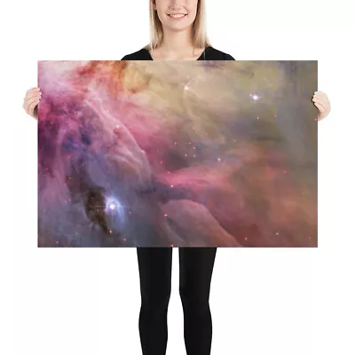 Galaxy With Stars And Nebula Poster; Museum-Quality On Thick Matte Paper. • $17.99