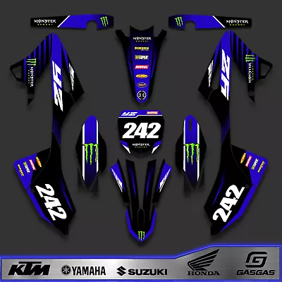 Graphics Kit For Yamaha YZ 125-250 (2022-2024) 2 Stroke Decals Stickers • $157.90