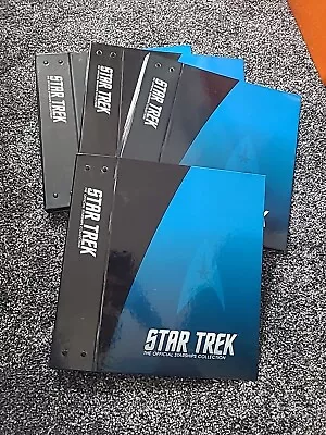 Star Trek The Starships Collection Folder Binder EAGLEMOSS Magazine A4 Set Of 4 • £5.50