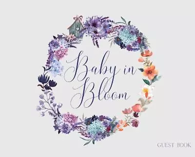 Baby In Bloom Baby Shower Hardback Guest Book (landscape) By Lulu And Bell Hard • £33.99