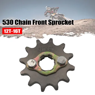 530 Chain 12T-16T Front Sprocket For 125cc 250 350cc Dirt Pit Bike ATV Go Kart  • $11.99