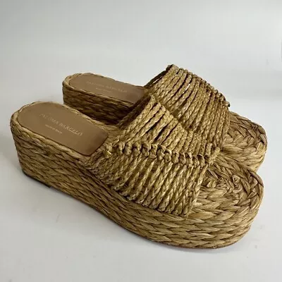 $179.99 • Buy Paloma Barcelo Womens Rafna Platform Wedge Sandals Brown Leather Sole 5 New