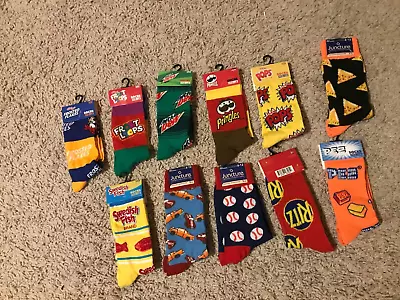 Lot Of 11:  Mens Silly  Novelty Socks.... New ! • $24.19