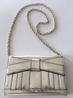 $69 • Buy Z Spoke Zac Posen Shirley Bow Mini Crossbody Bag Gold