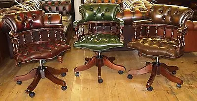 Chesterfield Handmade Classic Captains Chair Brand New • £504