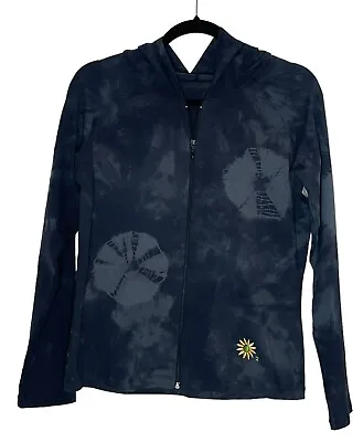 Margarita Supplex Activewear Tie Dye Embroidered Zip Hoodie Jacket Size 3 Large • $49.95