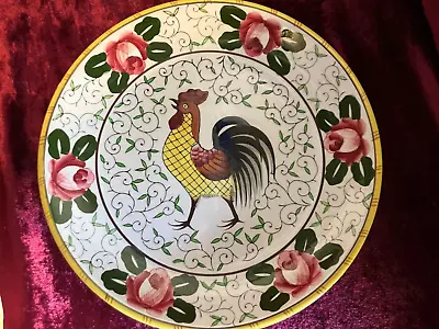 BEST DEAL! Ucagco  Early Provincial  Roosters/ Roses  9.75  Dinner Plate 3 Avail • $24.99