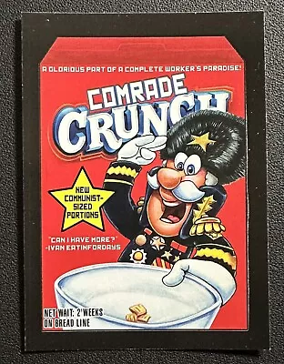 #1 COMRADE CRUNCH 2017 Wacky Packages 50th Anniversary Crazy Cereal Stickers • $1.99