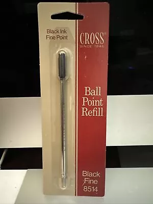 Vintage Cross Ball Point Refill Black Ink Fine Point #8514 *NEW* FREE SHIPPING • $10.79