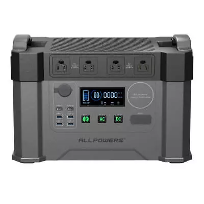 2000W (Peak 4000W) MPPT Solar Generator 1500Wh Backup Battery With 4 AC Outlets • $699