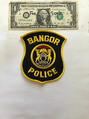 Bangor Michigan Police Patch Un-sewn Great Condition   • $36.75