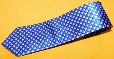 Andrews Milano Made In Italy Blue/white Cross Striped Tie - Ties - Designer Ties • $14.99