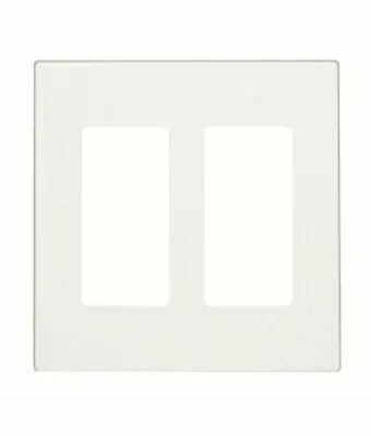 $12.99 • Buy Leviton Decora Plus Screwless  Snap On 1-Double & 1-Single Wallplate  Set White