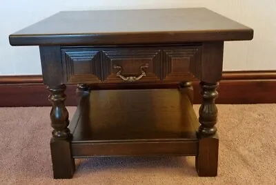 £15 • Buy Younger Furniture Solid Oak Phone Coffee Lamp Side Bedside Table Cabinet